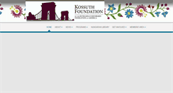Desktop Screenshot of kossuthfoundation.org